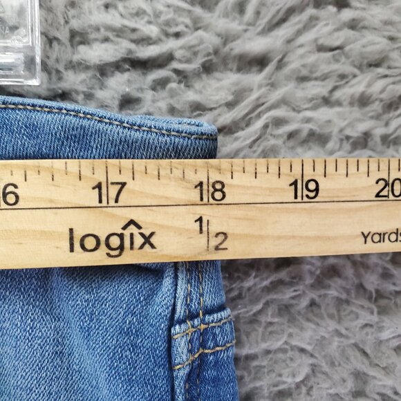 Old Navy Jeans Women Size 16 Blue Rockstar Stretch Super Skinny Button Fly - Picture 6 of 11